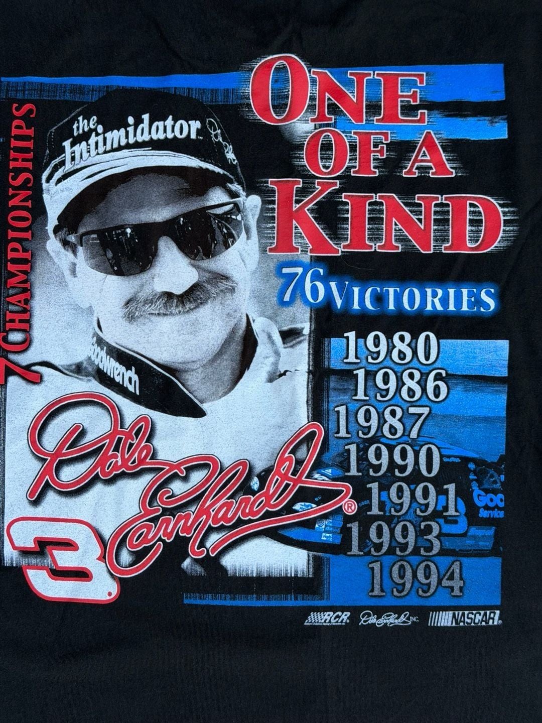 Vtg Dale Earnhardt One Of A Kind Nascar T-Shirt